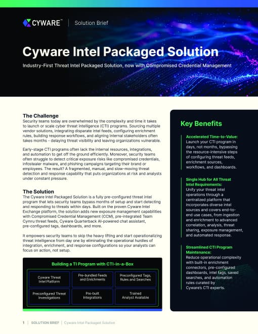 Intel Packaged Solution Brief Thumbnail